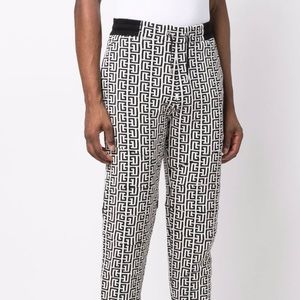 BALMAIN Monogram-print Trackpants